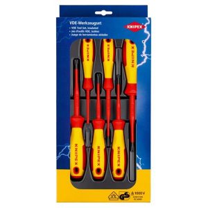 KNIPEX 00 20 12 V05 Vde Screwdriver Set Plusminus / Slotted 6 Piece