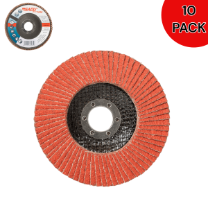 SADU Ceramic Flap Disc 4½” (115mm x 22mm) Grit 120 – PACK OF 10