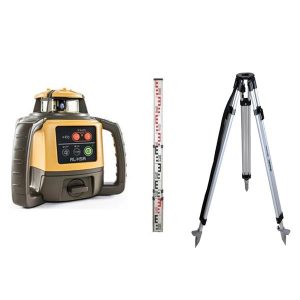 TOPCON 1052625-01K RL-H5A Horizontal Self-Levelling Rotary Laser LS-80L Receiver, Tripod and Staff
