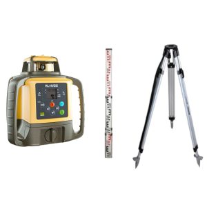 TOPCON Laser Dual Slope Level RL-HV2S with LS-100D mm Receiver, Tripod and Staff