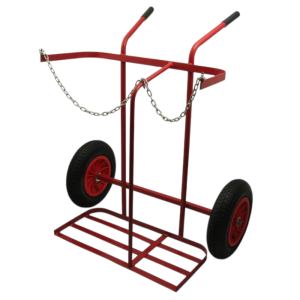 SWP Industrial Oxygen/Propane Cylinder Trolley - 16" Pneumatic Wheels