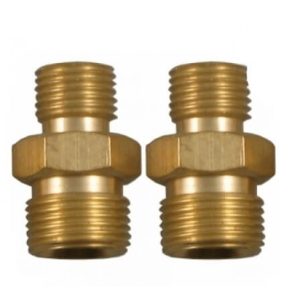 3/8" Male to 1/4" Male Coupler - Right Hand - packet of 2