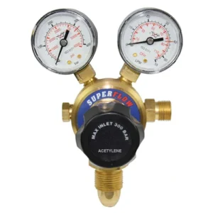 SUPERFLOW ACETYLENE 2 GUAGE SINGLE STAGE REGULATOR - 1.5 BAR