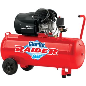 CLARKE Raider 15/1050 100 Litre V-Twin Air Compressor - 14.5CFM - (2.2kW / 3HP)
