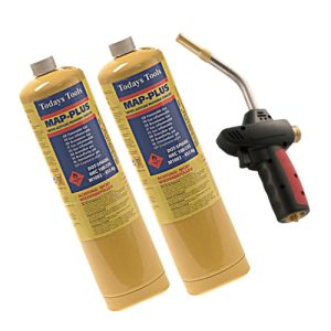GoSystem Auto Blow Torch + 2 Cylinders 453g Map Gas Kit