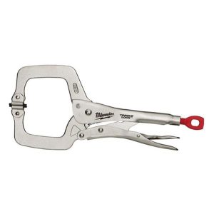 MILWAUKEE 4932471727 11in Torque Lock Locking C Clamp with Swivel Pads
