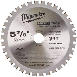 MILWAUKEE 150mm 34T Cordless Circular Saw Blade - Metal