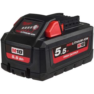 MILWAUKEE M18 HB5.5 M18 5.5Ah High Output Red Lithium-Ion Battery