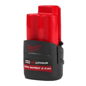 MILWAUKEE M12HB2.5 12v 2.5ah High Output Red Lithium Battery