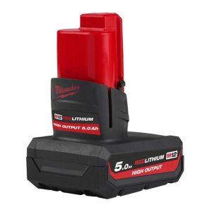 MILWAUKEE M12HB5 12v 5ah High Output Red Lithium Battery