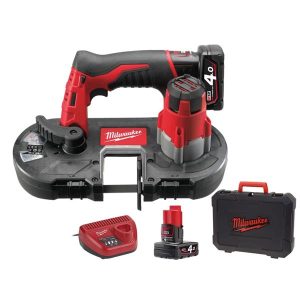 MILWAUKEE M12BS-402C 12v Sub Compact Bandsaw Kit (2x4Amp Batteries)
