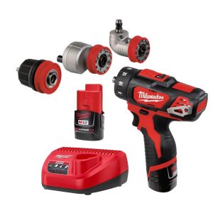 MILWAUKEE M12BDDXKIT-202C 12V Removeable Chuck Drill Driver (2x2Ah)