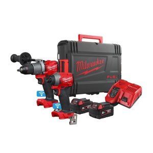 Milwaukee M18ONEPP2A2-502X 18V FUEL ONE-KEY Combi/Impact Driver Kit
