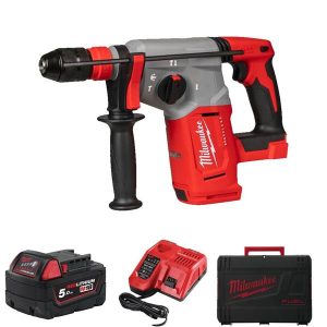 MILWAUKEE M18BLHX-501X Brushless 4 Mode 26mm SDS-Plus Hammer With Fixtec Chuck (1x5Ah)