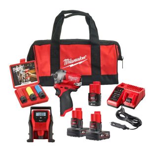 MILWAUKEE M12FPP3AK-402B 12V Powerpack Kit (2x4ah 1x2Ah)