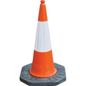 JSP Dominator Orange/White 1m Traffic Cone