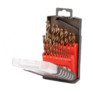 DIAGER 19 Piece HSS Cobalt Drill Bit Set -  (1-10MM)