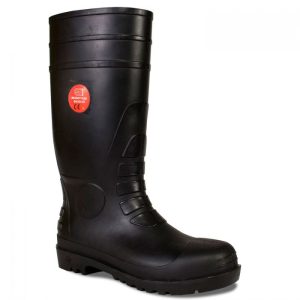 SUPERTOUCH Muddy Plus + Steel Toe S5 Wellington - Black