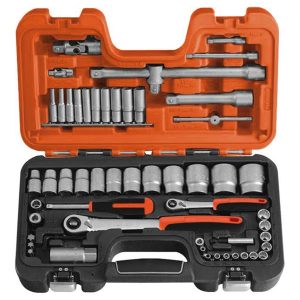 BAHCO S560 56 Piece 1/4"-1/2" Socket Set