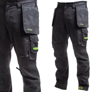 APACHE BANCROFT ATS FLEX 'Slim Fit' Stretch Holster Work Trouser Black