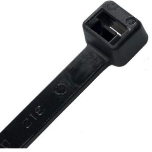 SELF LOCKING CABLE TIES BLACK 7.6 X 300MM (PACK OF 100)