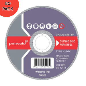 PARWELD 9″ (230 X 6.0 X 22.2mm) Metal Grinding Disc - 50 PACK