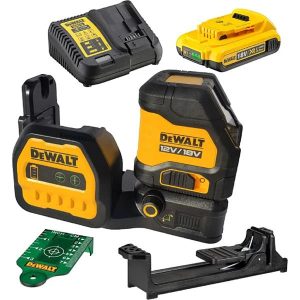 DEWALT DCE088D1G18 18V Cross Line Green Beam Laser Kit (1x2.0Ah)