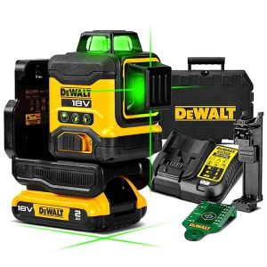 DEWALT DCLE34031D1 18V XR 3x360 Compact Green Laser Kit (1x2.0Ah)