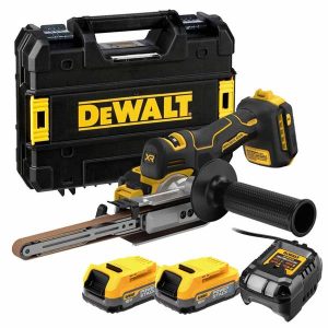 DEWALT DCM200E2T 18V XR Band File (2x1.7Ah Powerstack Batteries) & TStak Case