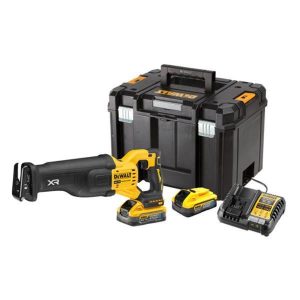 DEWALT DCS386H2T 18V XR Brushless Reciprocating Saw (2x5Ah Powerstack)