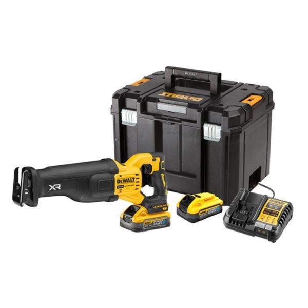 DEWALT DCS386H2T 18V XR Brushless Reciprocating Saw (2x5Ah Powerstack)