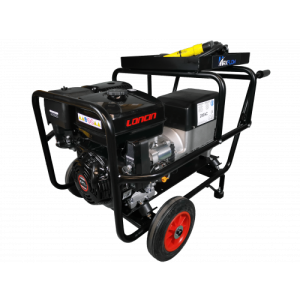 MAXFLOW AC Petrol Welder Generator 200Amp - Loncin Engine 6.0Kva Electric Start Trolley Frame