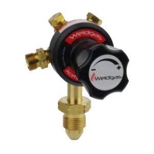 WELDGAS Single Stage Plugged Acetylene Regulator 1.5 Bar