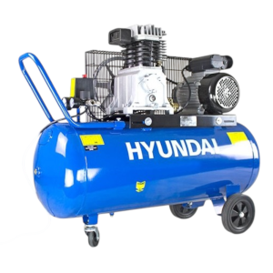 HYUNDAI 100 Litre Air Compressor 14CFM/145psi Twin Cylinder Belt Drive 3hp – HY3100P