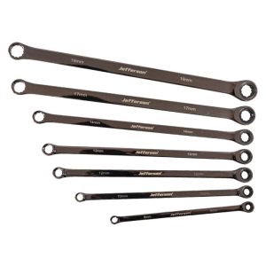 JEFFERSON Extra Long 7 Piece Double End Ring/Ratchet Spanner Set
