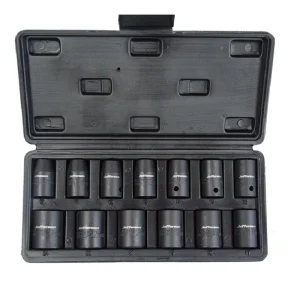 JEFFERSON 13 Piece 1/2" Drive Metric Impact Socket Set