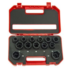 JEFFERSON 13 Piece 1/2″ Drive Metric Impact Socket Set