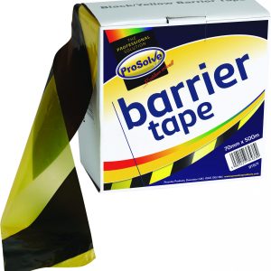 70MM X 500MT YELLOW/BLACK BARRIER TAPE