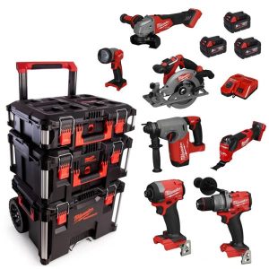 MILWAUKEE M18FPP8B-503P M18 8 Piece Packout Kit (3x5Ah)