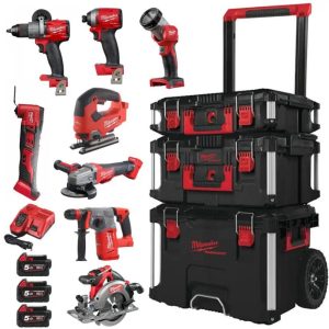 MILWAUKEE M18FPP8P2-503P M18 8 Piece Packout Kit (3x5Ah)
