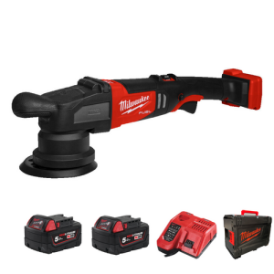 MILWAUKEE M18FROP15-502X FUEL™ Random Orbital Polisher 15mm Stroke Kit (2x5.0Amp Batteries)