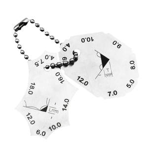 2 Piece Pocket Welding Fillet Gauge - (4-18mm)