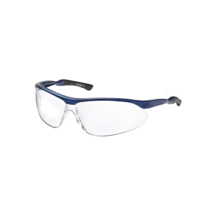PARWELD Blue Framed Wrap Around Spectacles Clear (Anti-Fog)