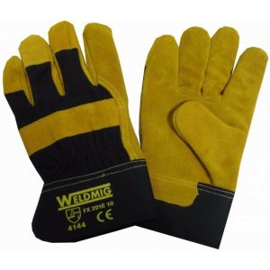 WELDMIG Premium Black/Gold Heavy Duty Rigger Gloves