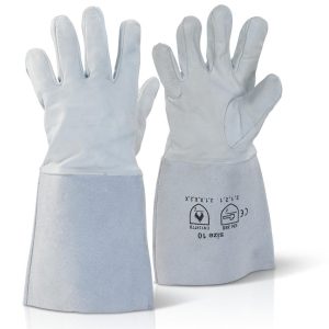 PARWELD Standard 13" TIG Welding Gloves / Gauntlets (Grey)