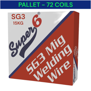 SUPER 6 SG3 Steel Mig Wire 15kg - 0.8mm - (Pallet Of 72)