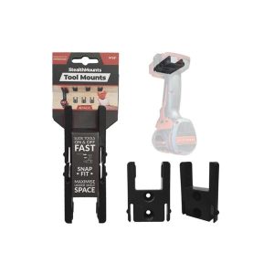 STEALTH MOUNTS Milwaukee M18 Tool Mounts Black (4 Pack)