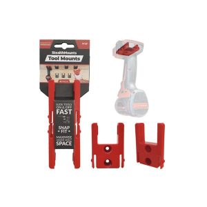 STEALTH MOUNTS Milwaukee M18 Tool Mounts Red (4 Pack)