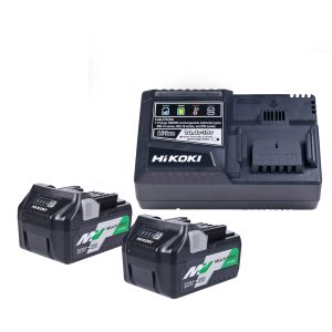 HiKOKI MULTI VOLT™ 36v/4.0Ah - 18v/8.0Ah Battery & Rapid Charger Kit