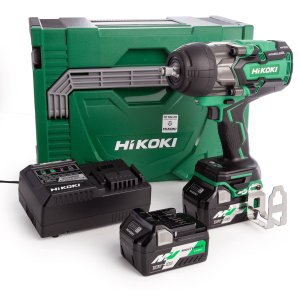 HIKOKI WR36DB MULTI VOLT (36V) 1/2" CORDLESS IMPACT WRENCH C/W 2 X 2.5AH